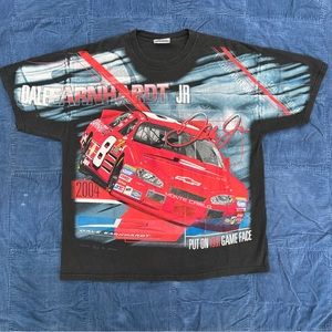 Vintage Y2K Nascar Dale Earnhardt Jr. all over print t-shirt